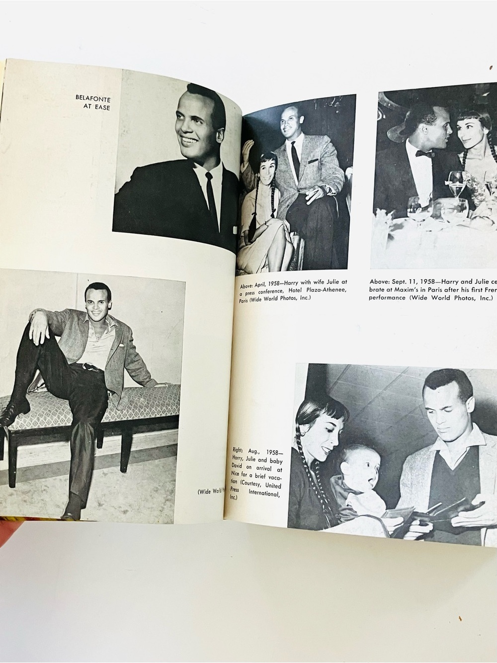 Rare Vintage “Belafonte: An Unauthorized Biography” Hardcover Book